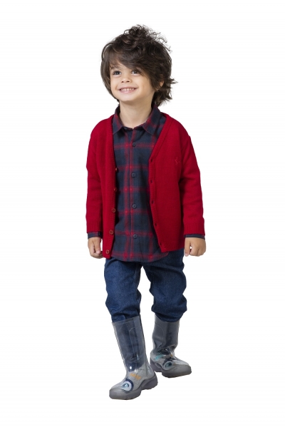 CASACO TRICO VERMELHO - 1956