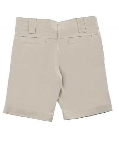 BERMUDA DE SARJA COM ELASTANO BEGE - 702