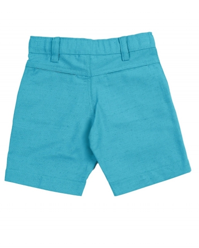 BERMUDA DE LINHO TURQUESA - 705