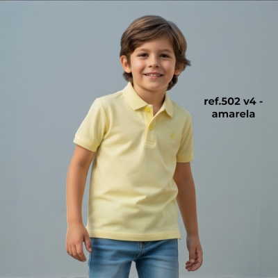 POLO MALHA AMARELA - 502