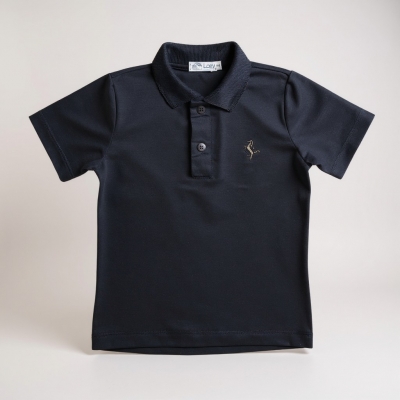 POLO MALHA PRETA - 502